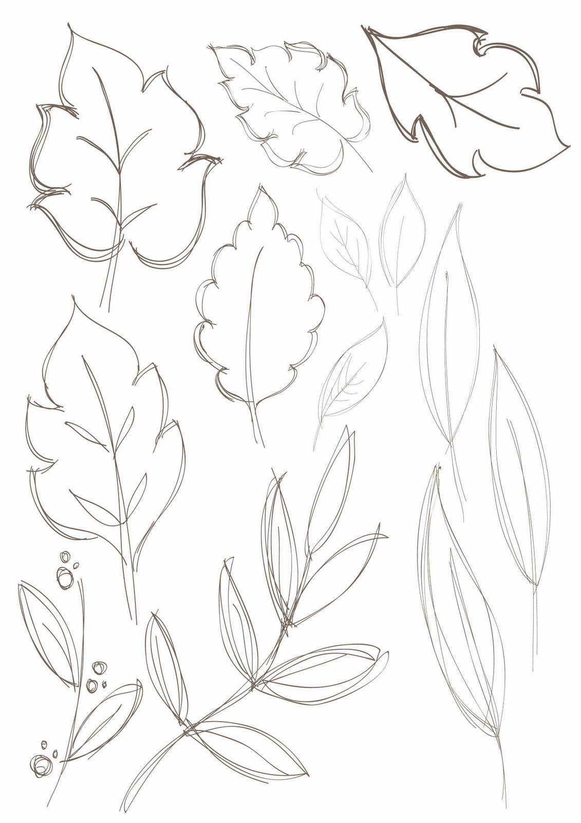 30+ Simple Leaf Drawing Ideas - How To Draw Leaf? - HARUNMUDAK