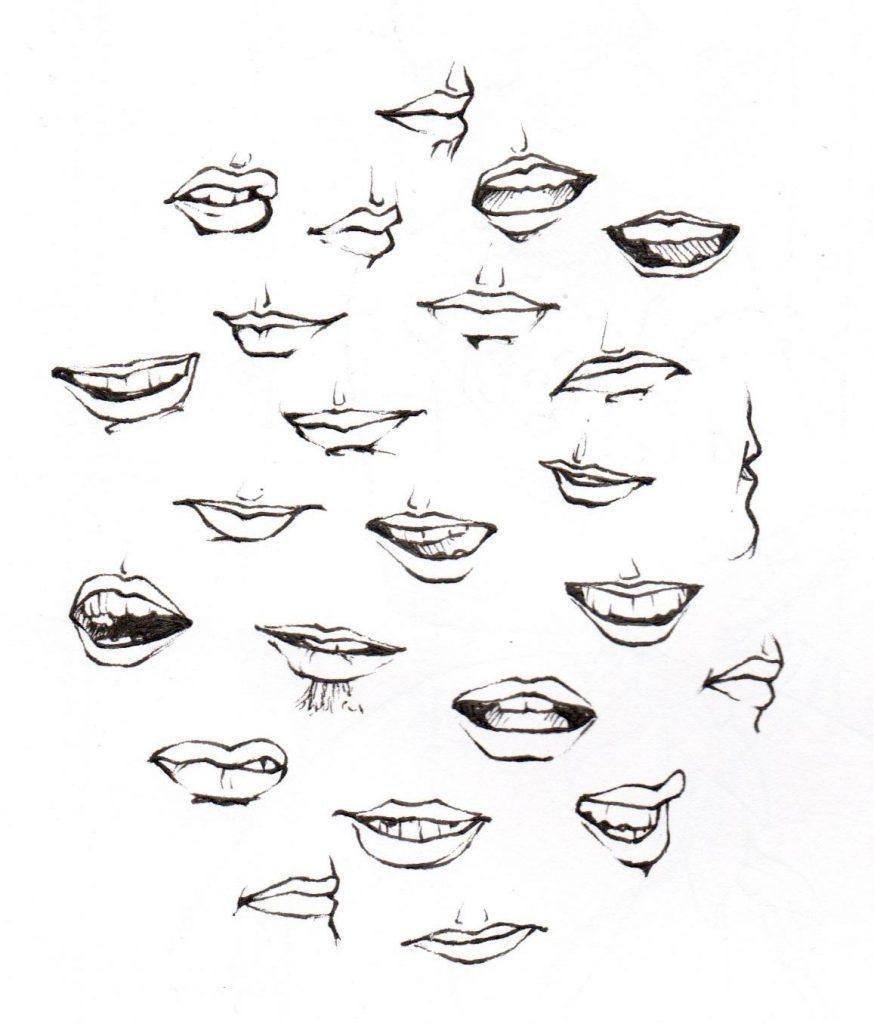 20706 Lips Shapes Drawing Images Stock Photos  Vectors  Shutterstock