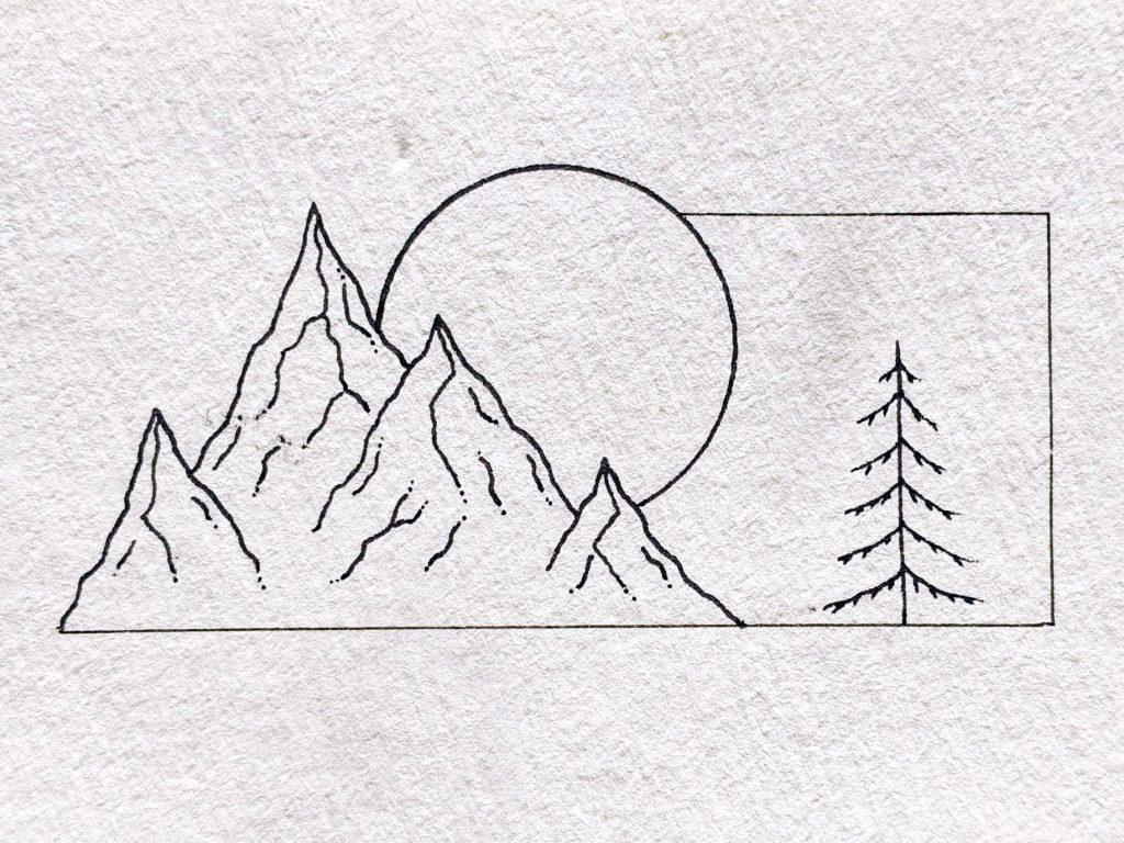 70+ Easy Mountains Drawing Ideas 2021 How to Draw Mountains? HARUNMUDAK