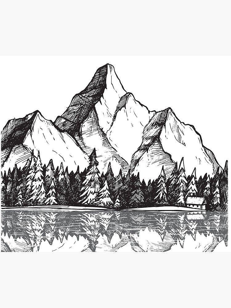 70 Easy Mountains Drawing Ideas 2023  How to Draw Mountains  HARUNMUDAK