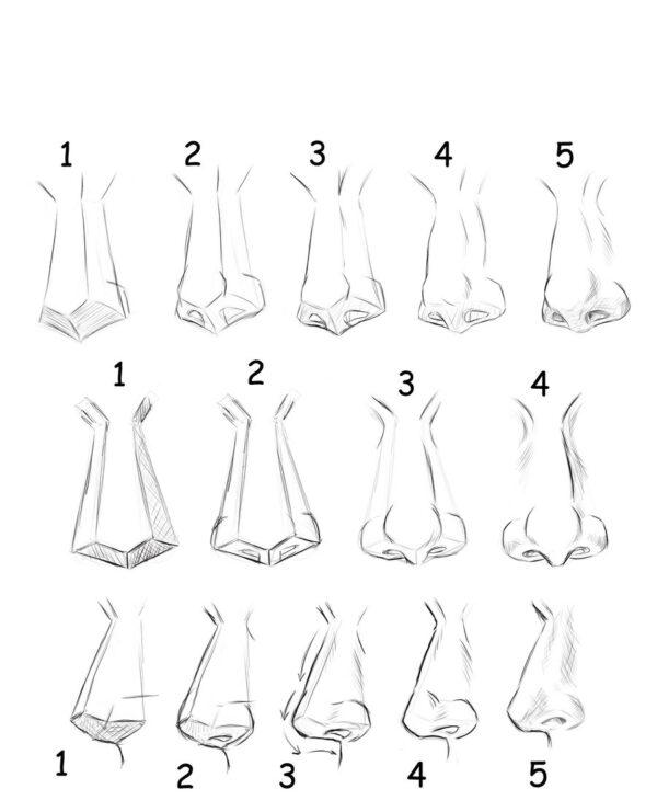 70+ Easy Nose Drawing Ideas 2023 - HARUNMUDAK