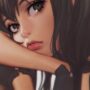 papers.co bj15 ilya girl face anime art 34 iphone6 plus wallpaper 40+ Awesome Anime Art Ideas For Everyone!