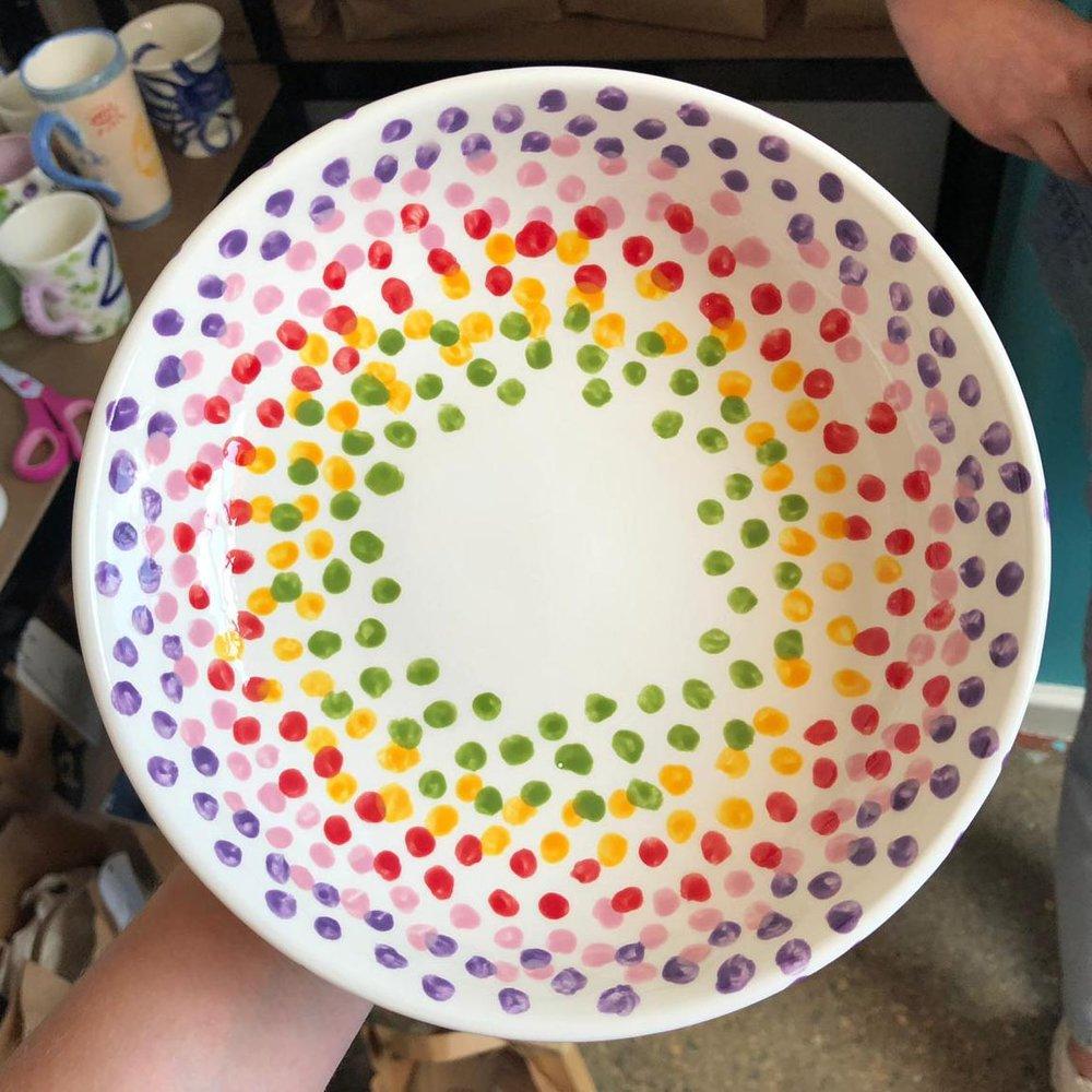 easy patterns to paint on pottery