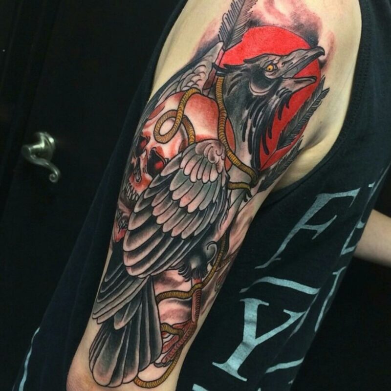 raven tattoo 1 40+ Best Raven Tattoo Ideas [2024 Inspiration Guide]