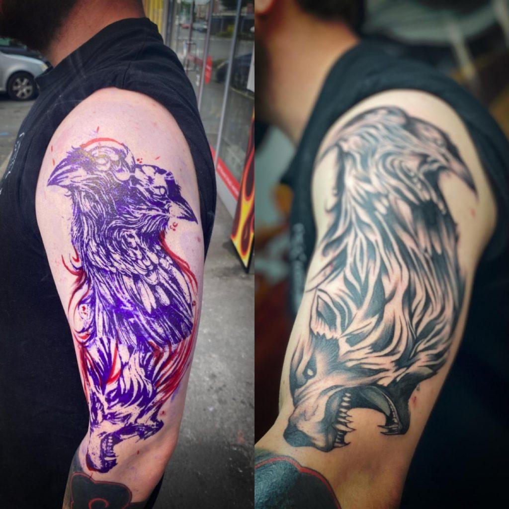Celtic Raven Tattoo Design