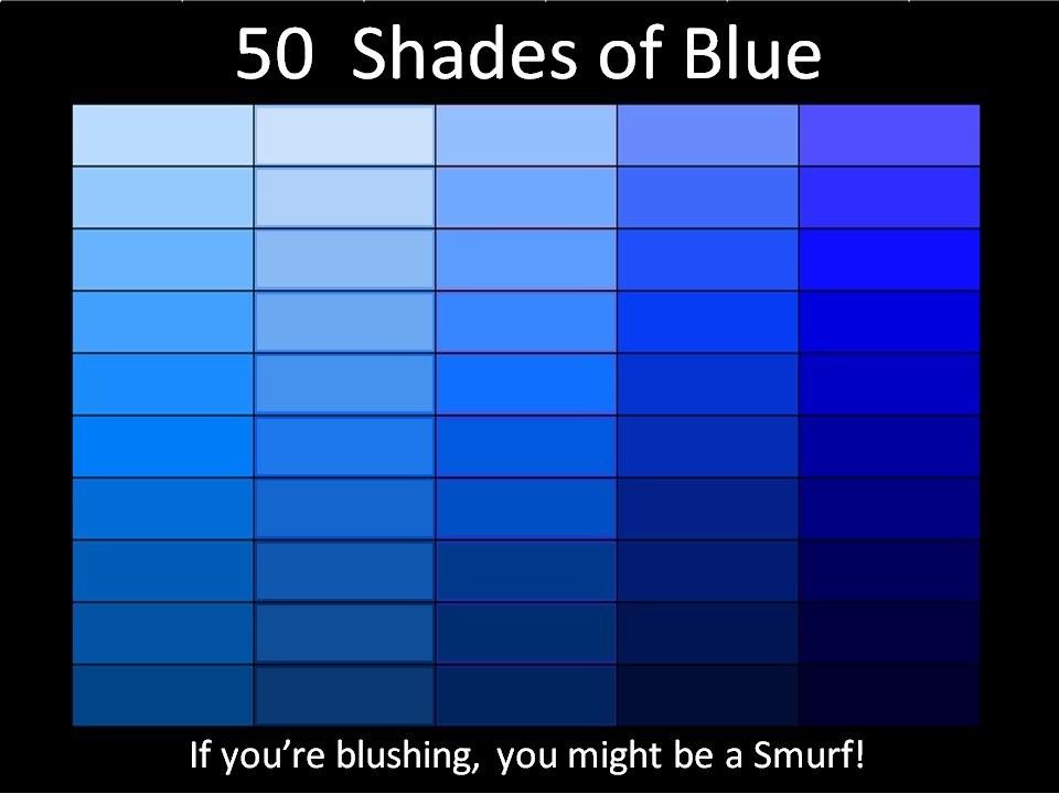 all shades of light blue