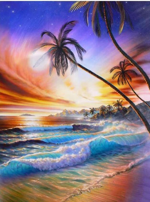 Easy Sunset Painting Tutorials How To Paint A Sunset Harunmudak